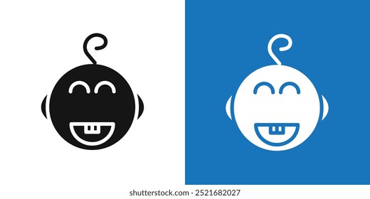 Baby-Dental-Symbol Flacher Vektorsatz, Umriss