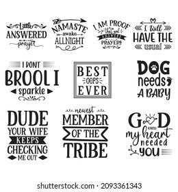 Baby design, dog, god, dude, namaste