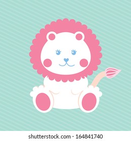 baby design over blue  background vector illustration