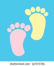 baby design over blue background vector illustration