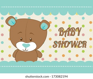 baby design over  blue  background vector illustration 