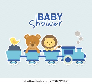 baby design over blue background vector illustration