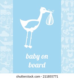 baby design over blue background vector illustration
