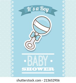 baby design over blue  background vector illustration