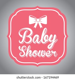 baby design over gray  background vector illustration