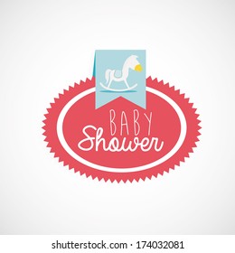 baby design over gray background vector illustration