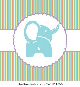 baby design over lineal  background vector illustration 