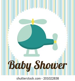 baby design over  lineal background vector illustration