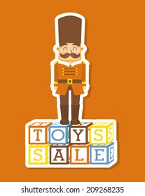 baby design over orange background vector illustration
