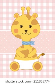 baby design over pattern background vector illustration