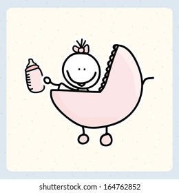 baby design over  white background vector illustration