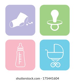 baby design over white   background vector illustration
