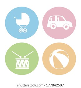 baby design over white  background vector illustration