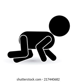 Baby design over white background, vector illustration