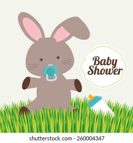 Baby design over white background, vector illustration.