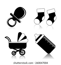Baby design over white background, vector illustration.