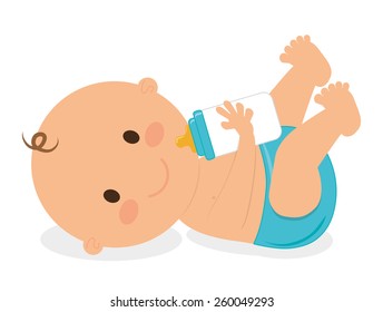 Baby design over white background, vector illustration.