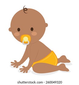 Baby design over white background, vector illustration.