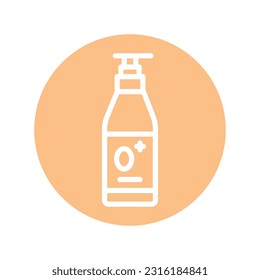 Baby detergent color line icon. Isolated vector element. Outline pictogram for web page, mobile app, promo