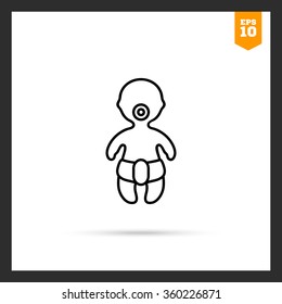 Baby in diaper