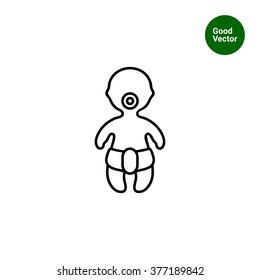 Baby in diaper
