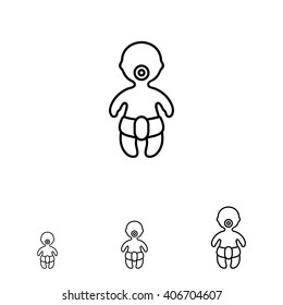 Baby in diaper