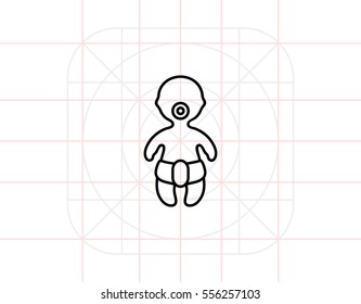 Baby in diaper