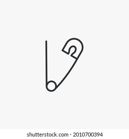 clip de pañal de bebé en icono vector