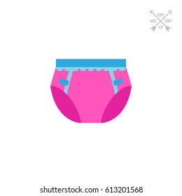 Baby diaper icon