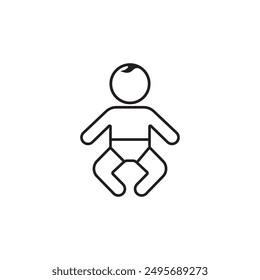 baby diaper icon illustration element design