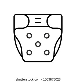 Baby diaper icon. isolated on white background