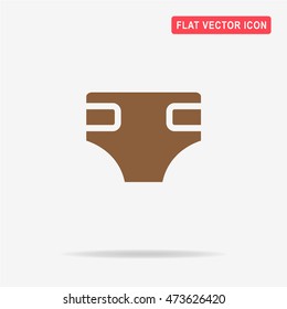 Baby diaper icon. Vector concept illustration for design.