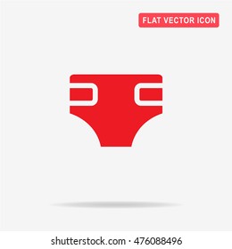 Baby diaper icon. Vector concept illustration for design.