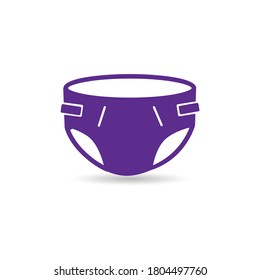 baby diaper vector isolate on white background