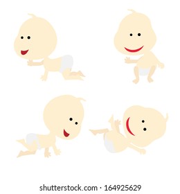 baby with different poses