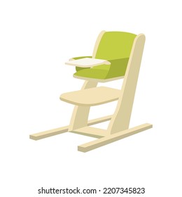 Baby Dining Chair Icon. Flat Illustration Of Baby Dining Chair Vector Icon