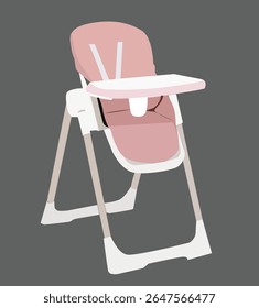baby dining chair. illustration of baby dining chair