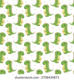 Patrón sin fisuras del dino del bebé para la papelería de la ropa de los niños y el empaquetado lúdico