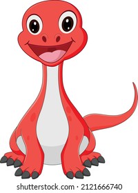 Baby dinosaur cartoon vector art and illustration