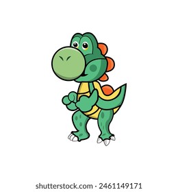 baby dinosaur colorful vector art design for t shirt ,logo, and any funny design. 