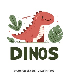 Baby dinosaur. Cute Adorable Little Children's Jurassic Dinosaur Collection Funny Children's Toy Dinosaur. Vector isolated set