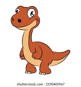 Baby Dinosaur Cute. Vector Illustration. Colorful