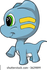 Baby Dinosaur Vector Illustration