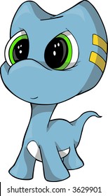 Baby Dinosaur Vector Illustration