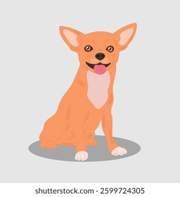 baby dog illustration on white background
