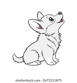 A baby dog vector design.