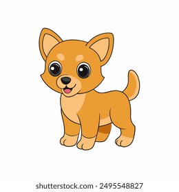 A baby dog vector illustration