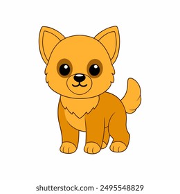 A baby dog vector illustration