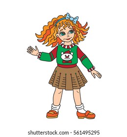 Baby doll in a dress for girls.
