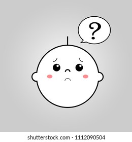 Baby doubt vector